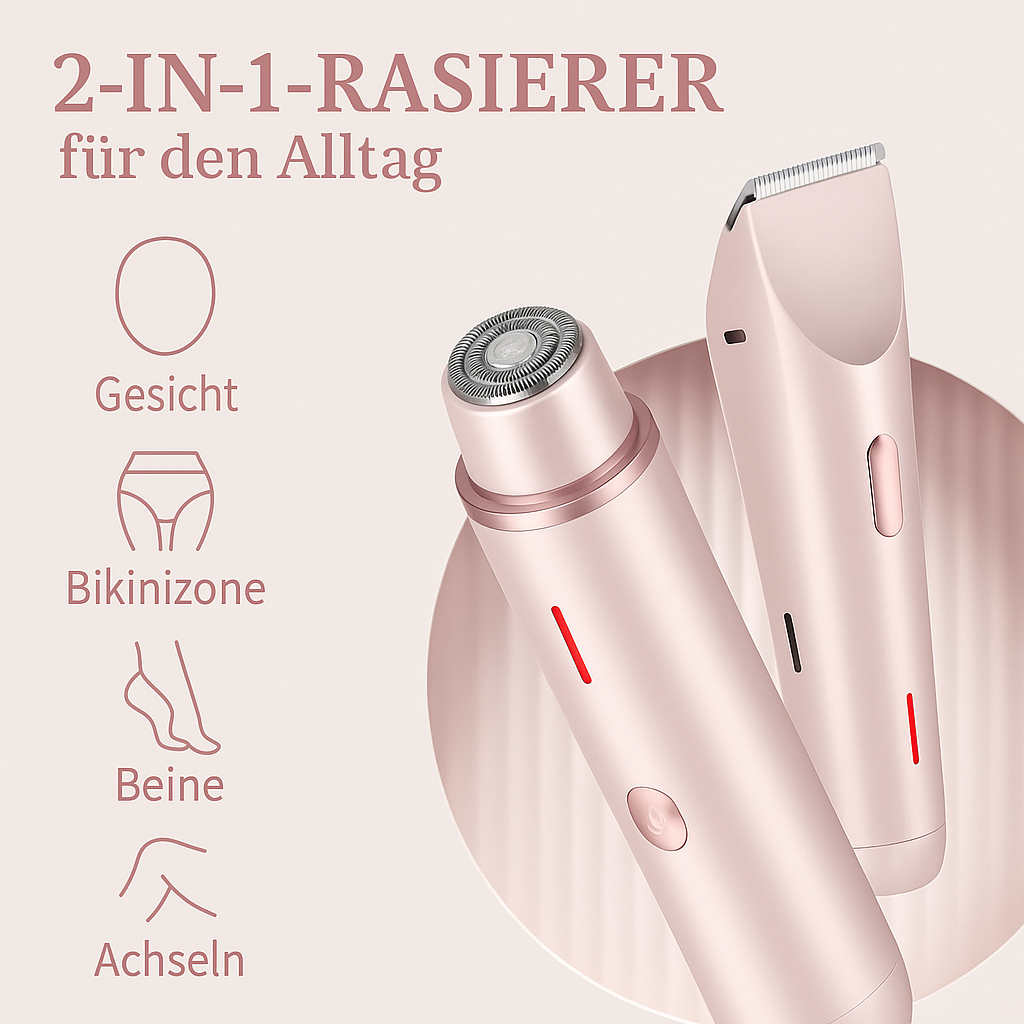 der LUMORA™ 2in1 Rasierer