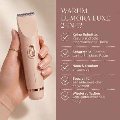 der LUMORA™ 2in1 Rasierer
