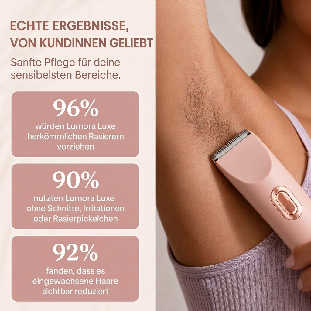 der LUMORA™ 2in1 Rasierer