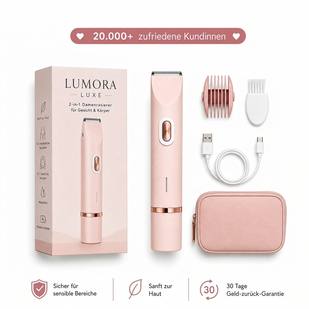 der LUMORA™ 2in1 Rasierer