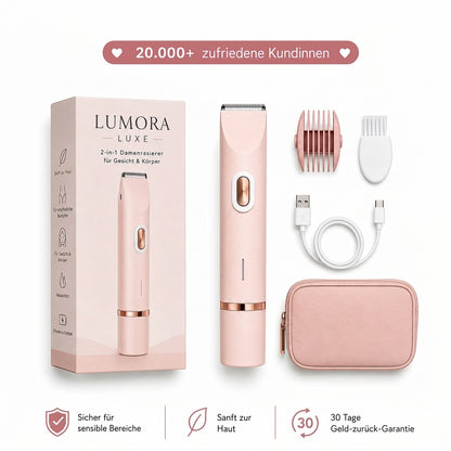 der LUMORA™ 2in1 Rasierer