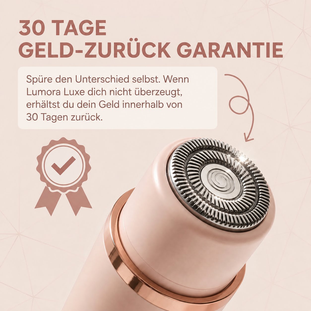 der LUMORA™ 2in1 Rasierer